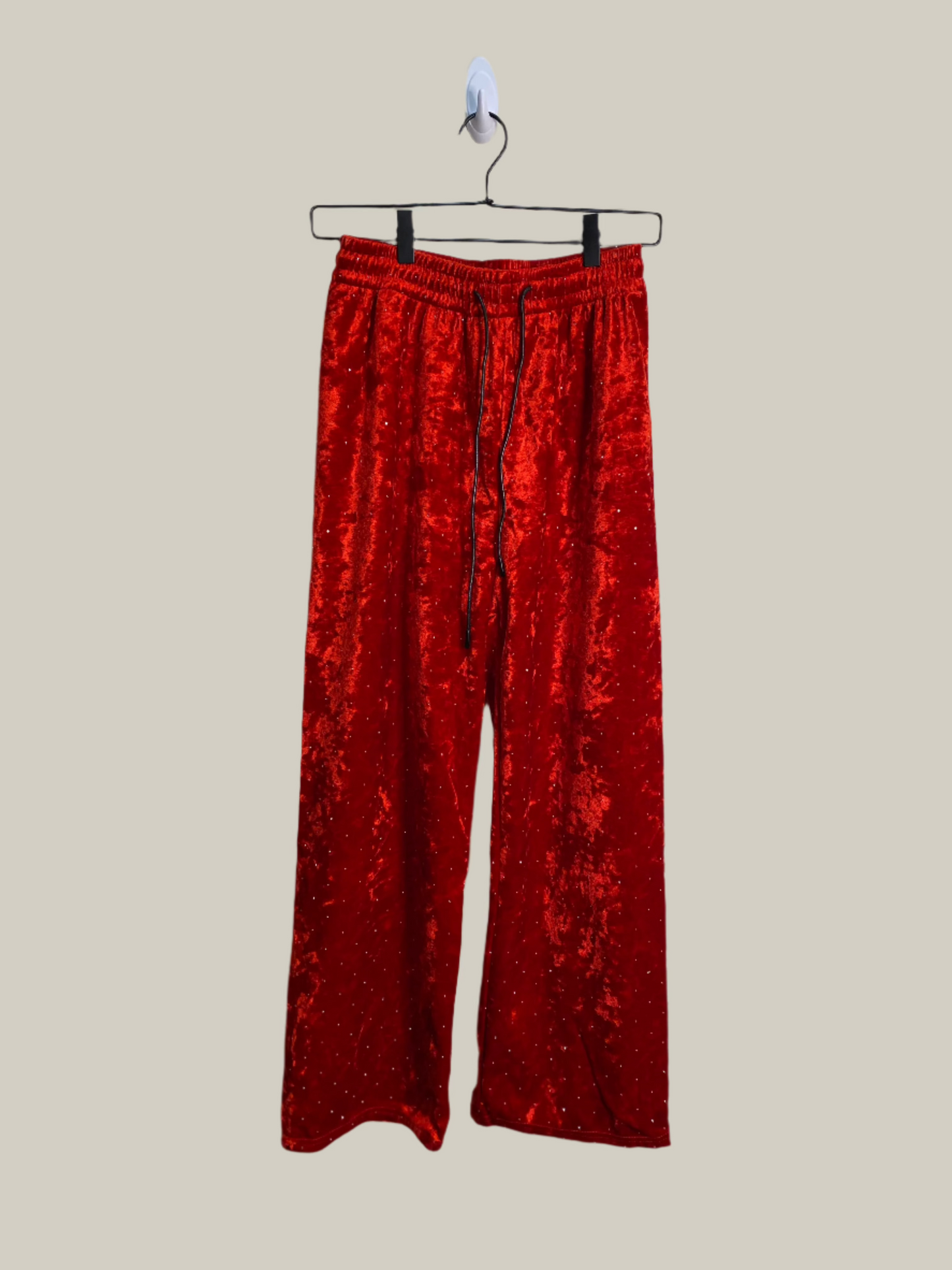 Red fleeced pants