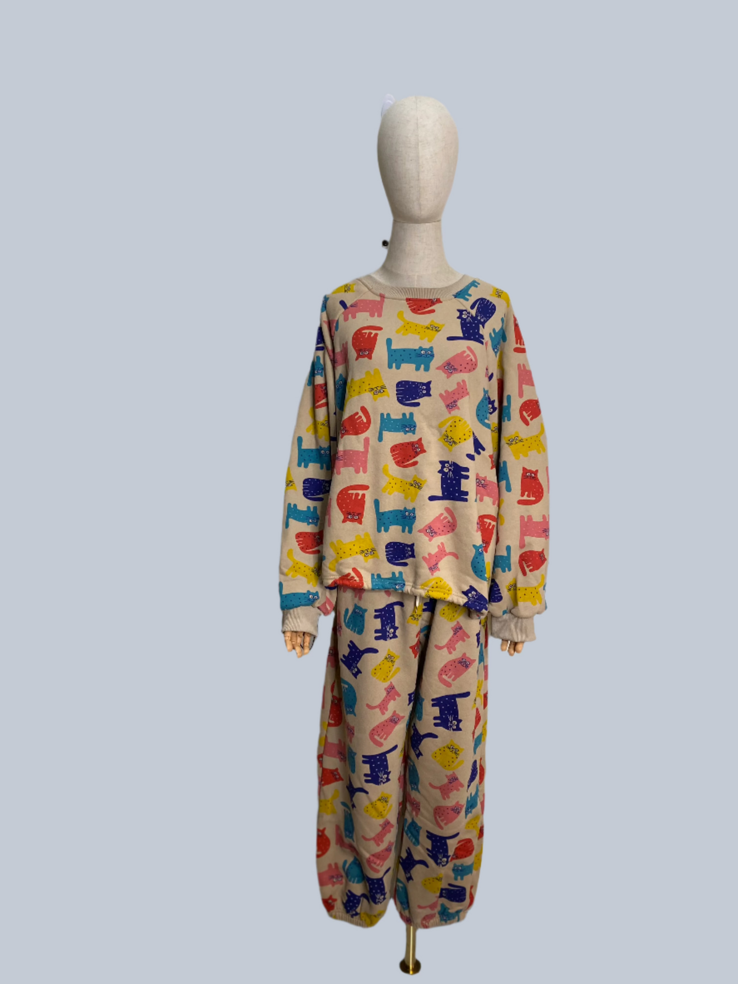 cat pattern loungewear