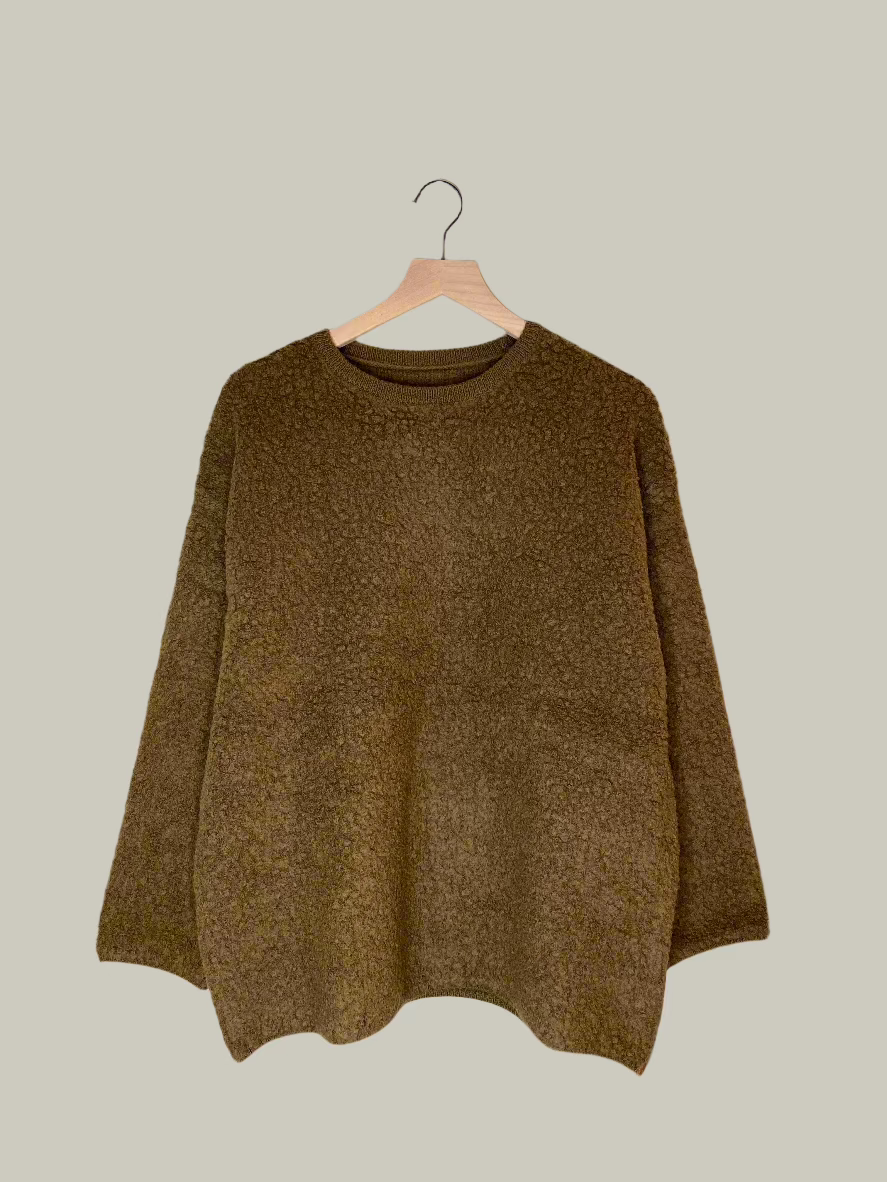 brown sweater