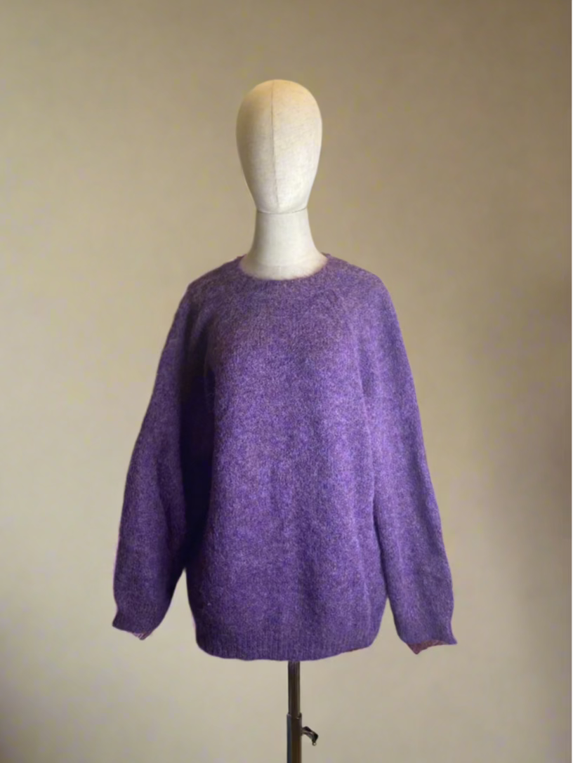 purple sweater