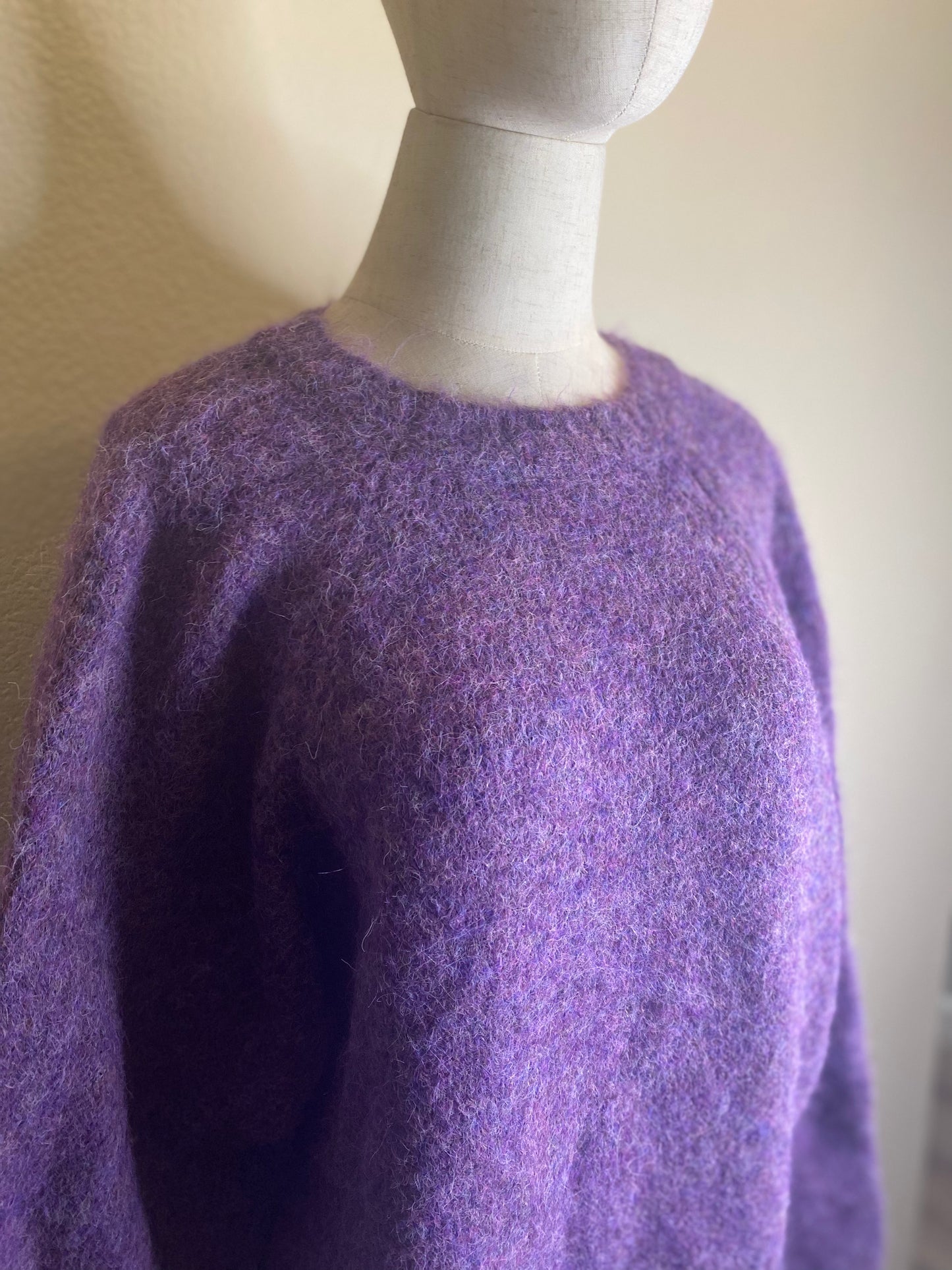 purple sweater