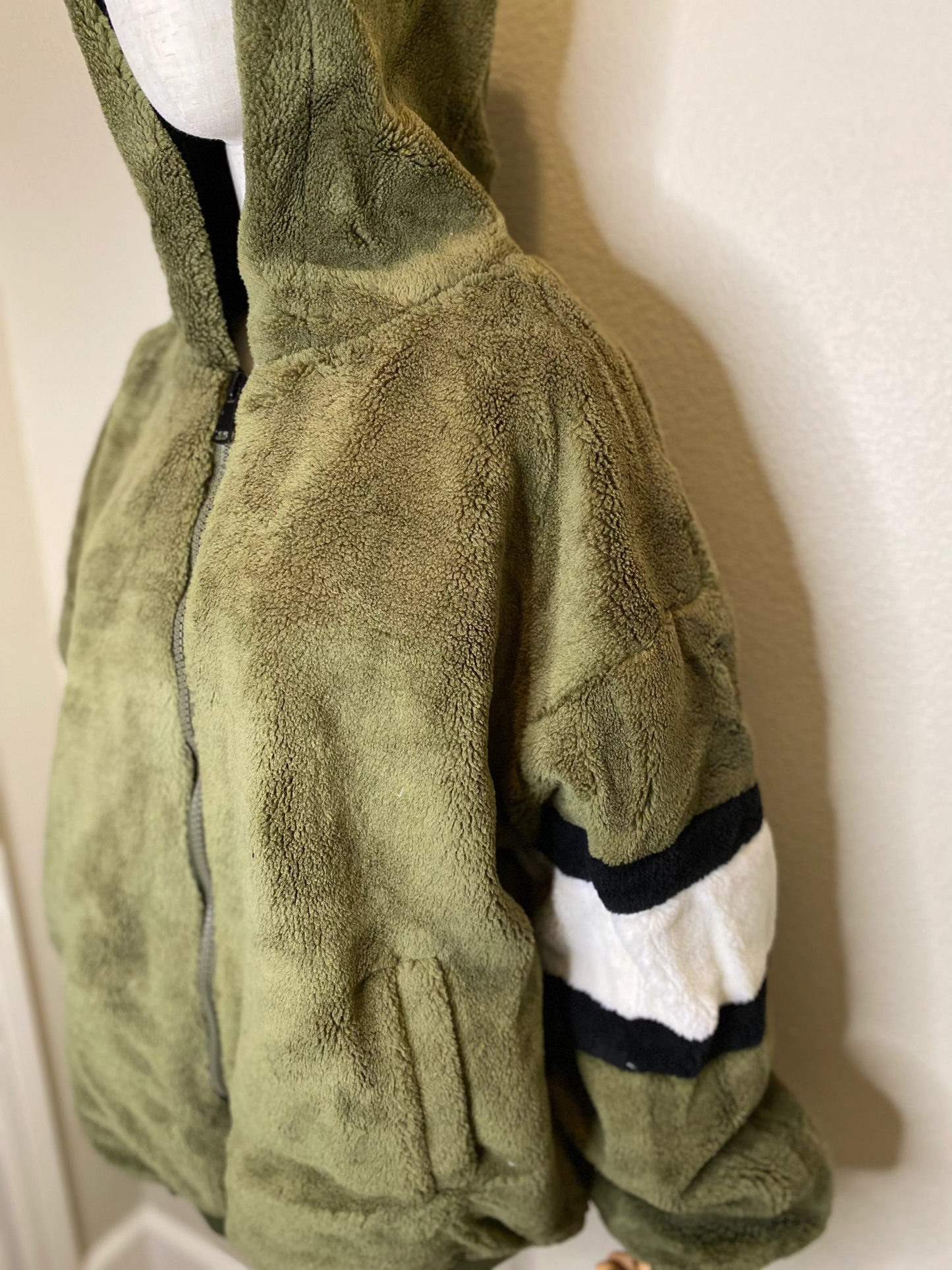 green jacket