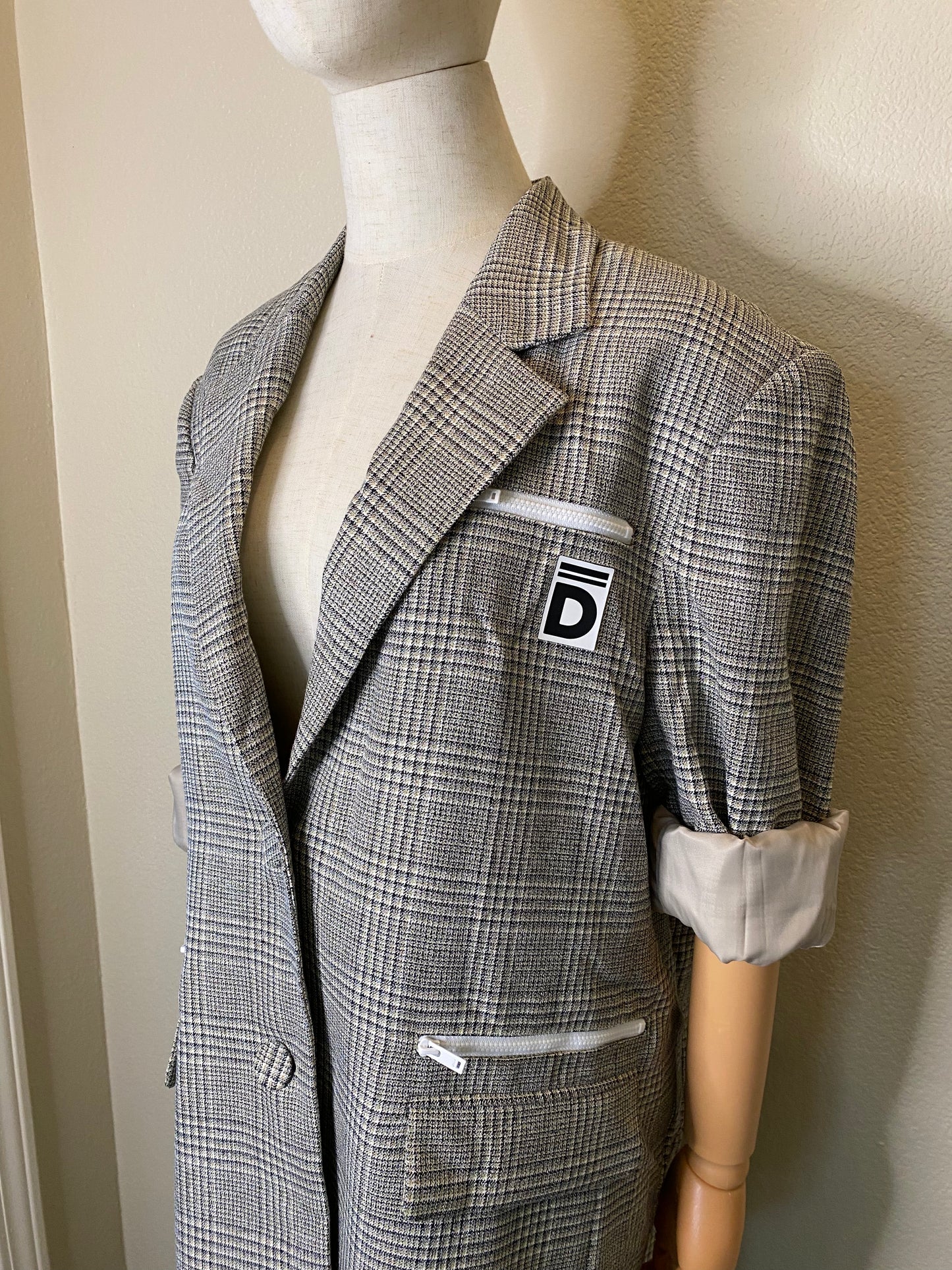 grey jacket