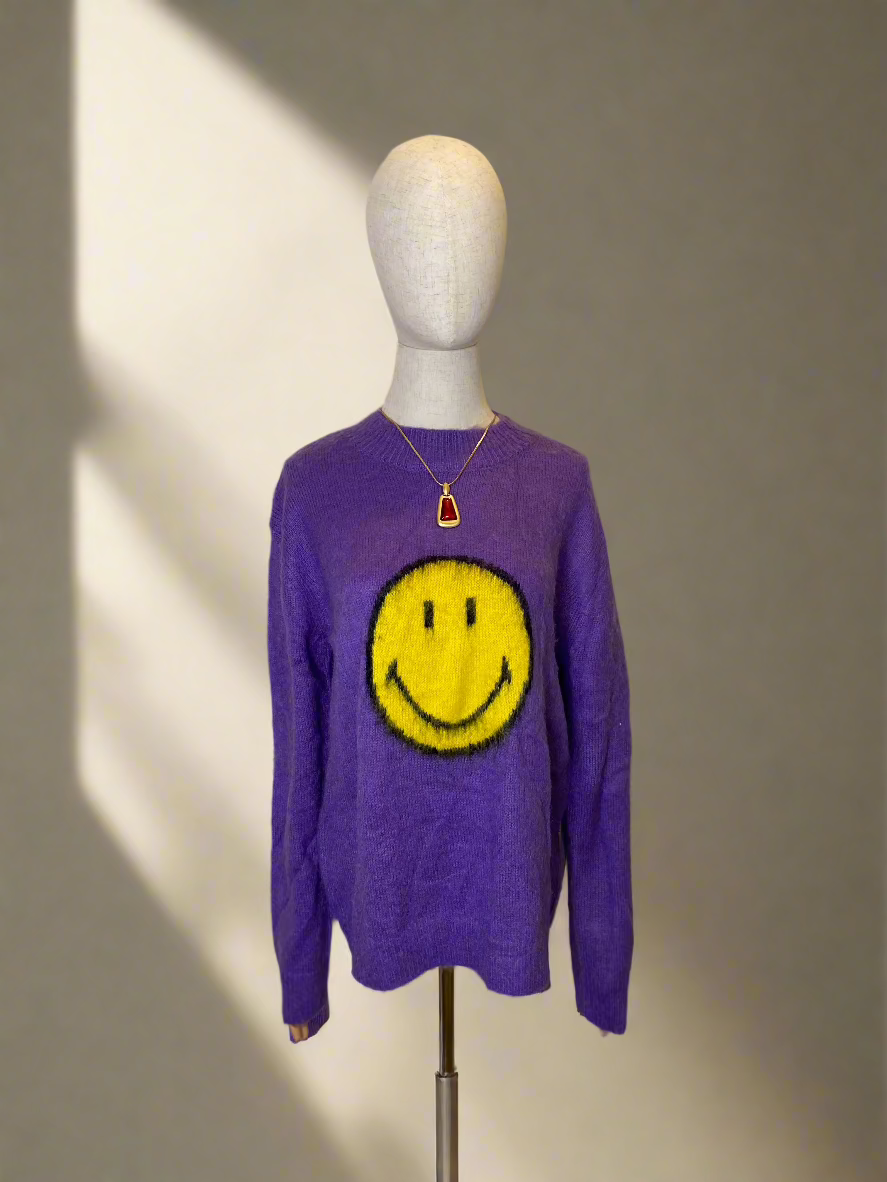 purple sweater
