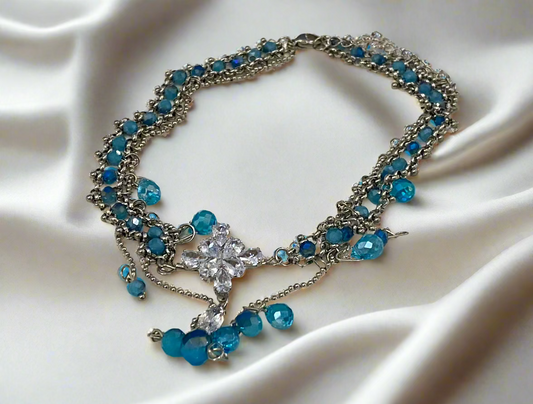 blue choker
