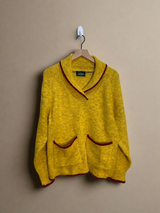 yellow sweater