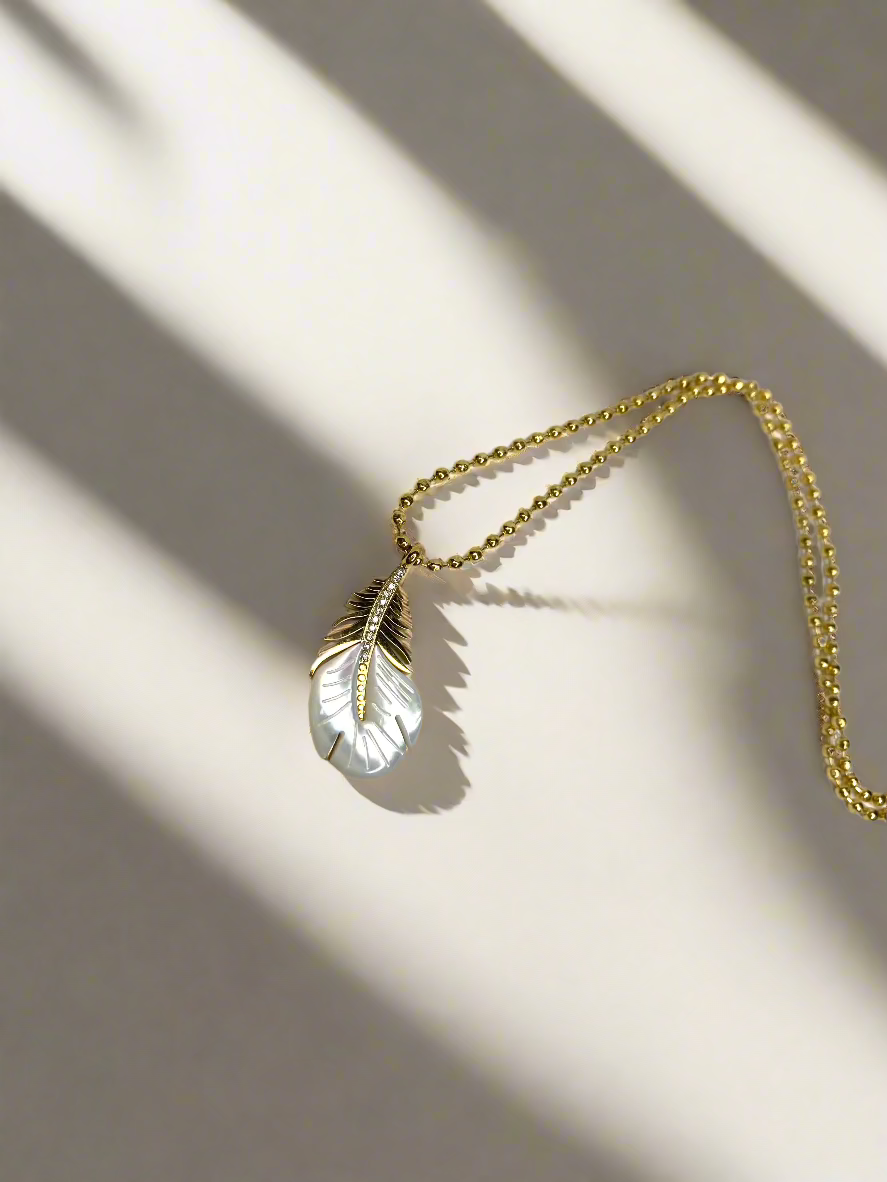 feather necklace