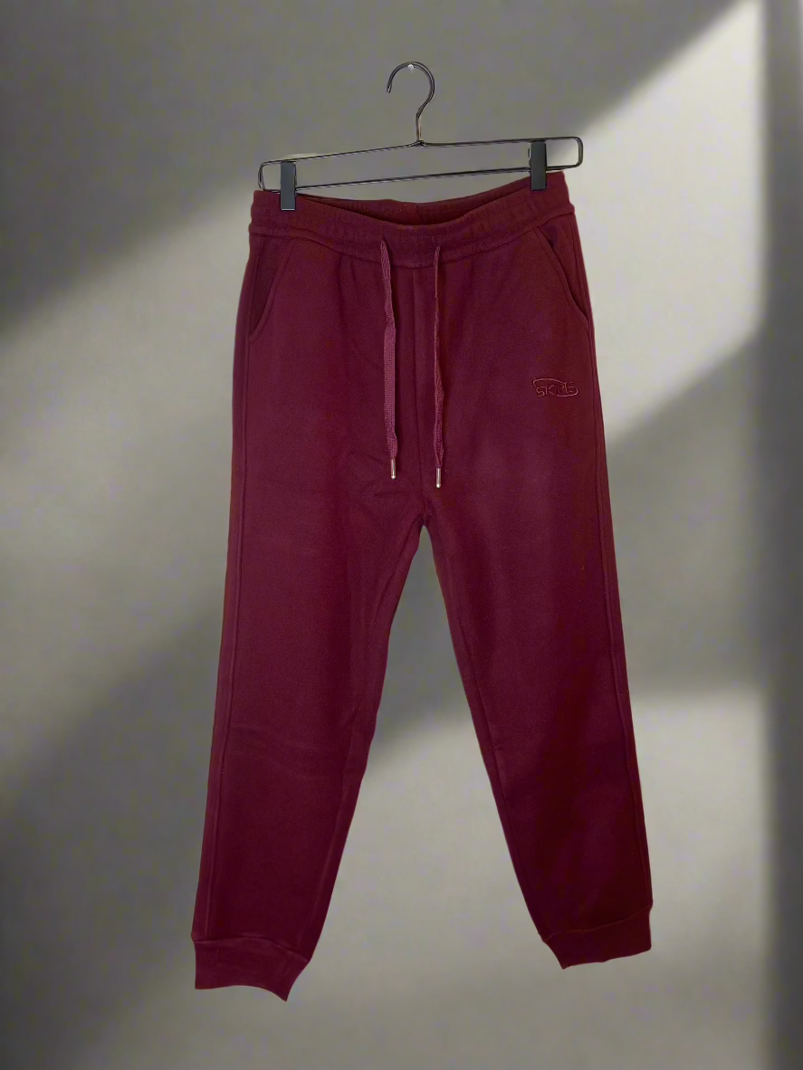 red sweat pants