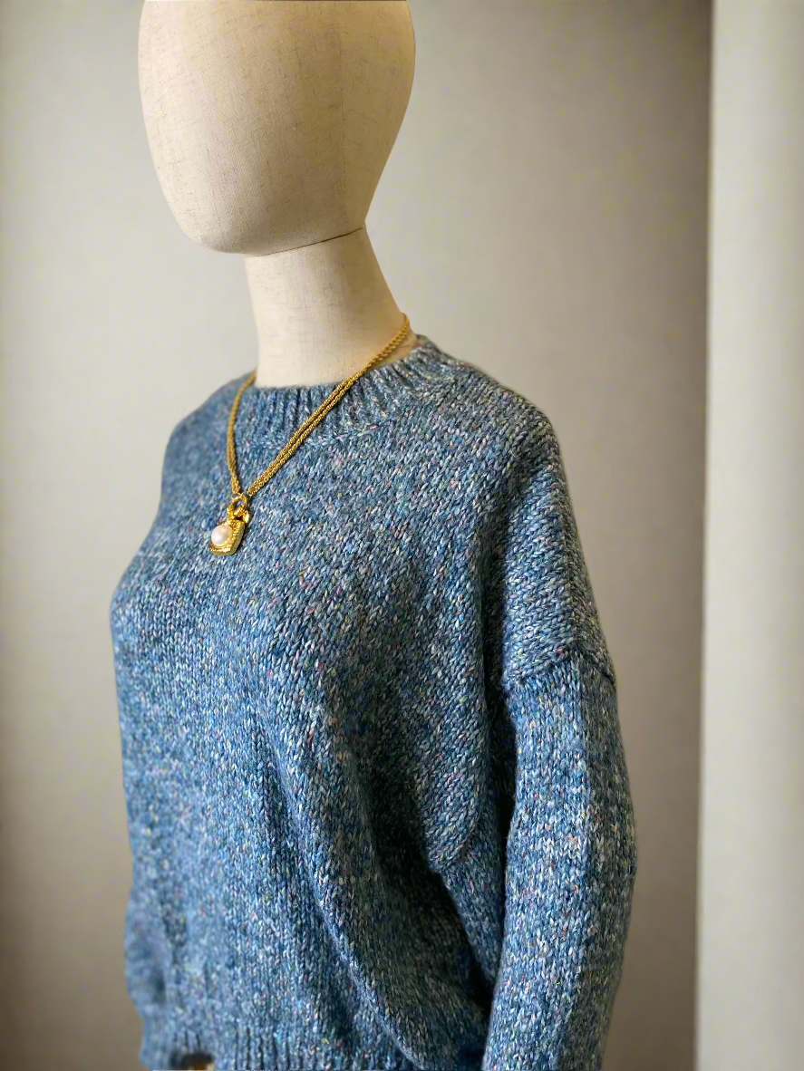 blue sweater 