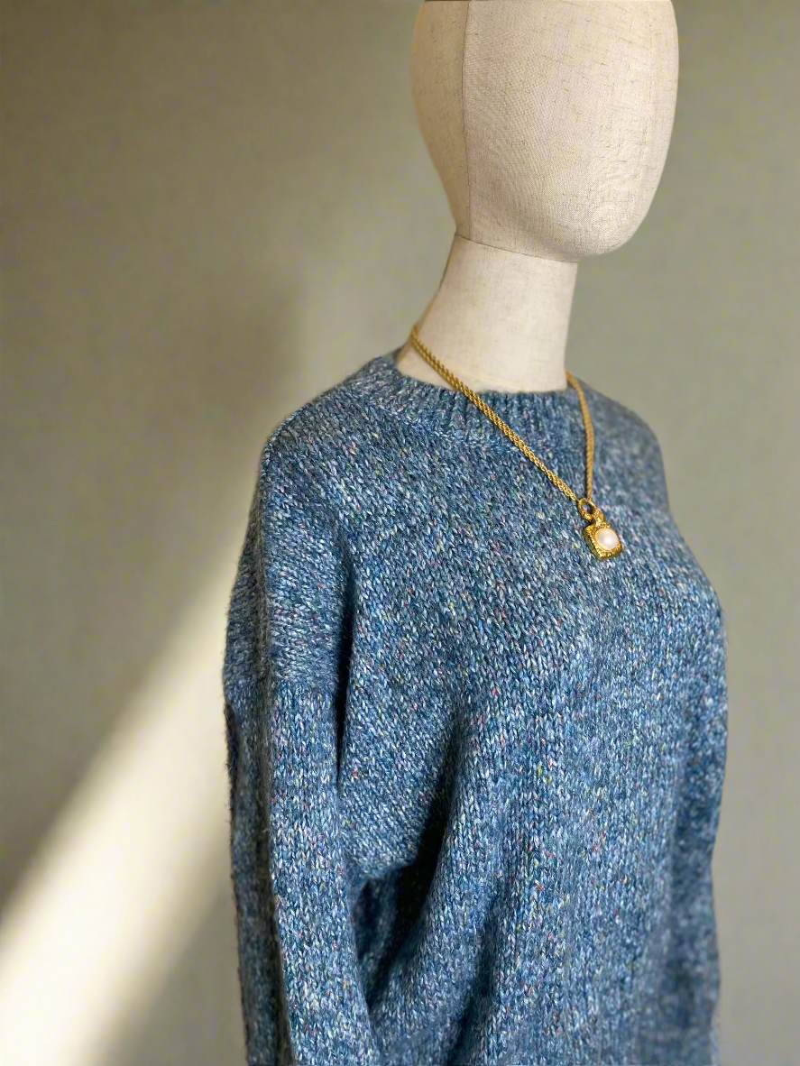 blue sweater 